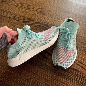 Prime knit blue Adidas sneakers